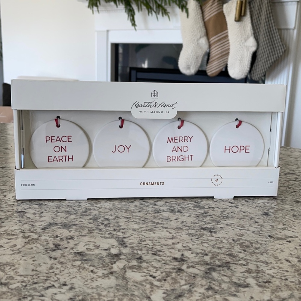 *** Discontinued *** NEW Hearth & Hand Porcelain Ornaments~